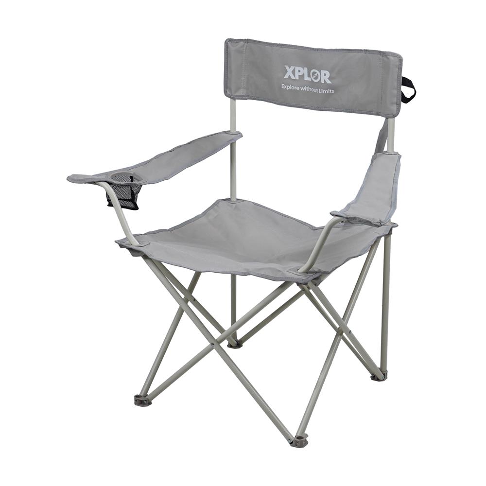 เก้าอี้แคมป์ปิ้ง SPRING XPLOR ไซซ์ L สีเทา