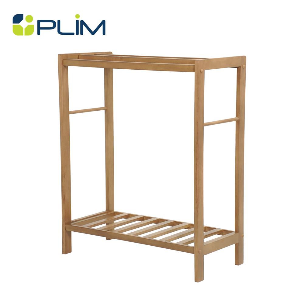 ราวพาดผ้าไม้ยางพารา 4 เส้น PLIM LIVARA 75 ซม. สีมอคค่า