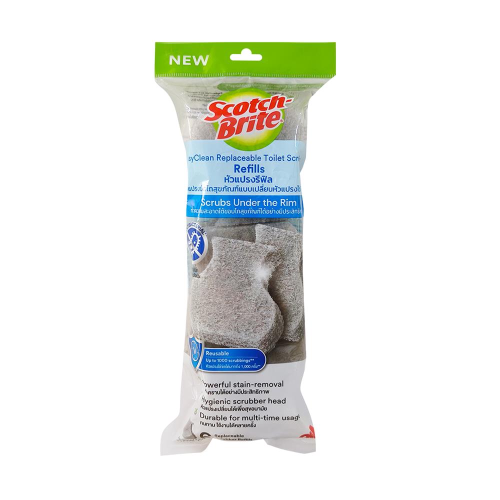 หัวแปรงรีฟิล สำหรับแปรงขัดโถสุขภัณฑ์ SCOTCH-BRITE EASY CLEAN (แพ็ก 6 ชิ้น)