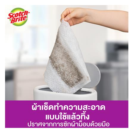 ผ้าเช็ดเก็บฝุ่นแห้ง SCOTCH-BRITE 3D ดับเบิลเลเยอร์ (แพ็ก 20 แผ่น)_5