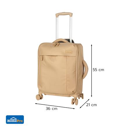 กระเป๋าเดินทางผ้า 20 นิ้ว AVENTRA TOKYO สีเบจ_4