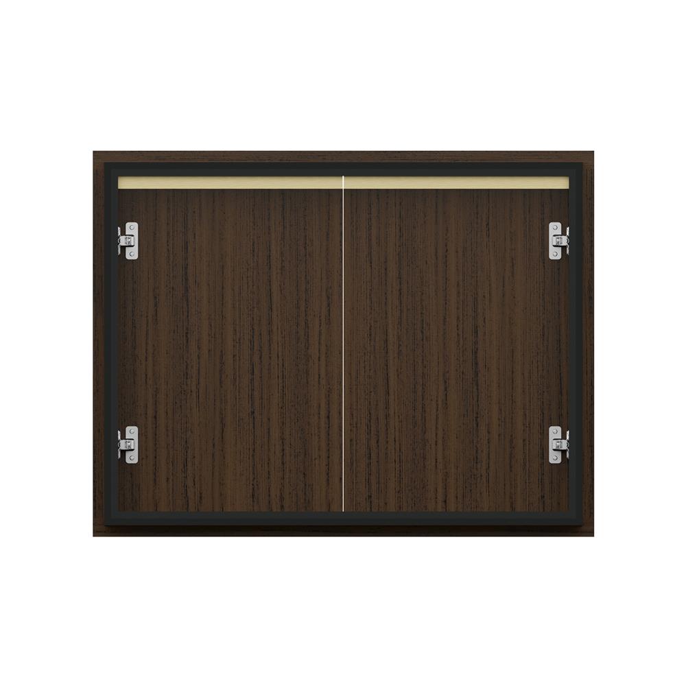 บานซิงค์คู่เรียบ JUPITER JUVENTAS 87x67 ซม. สี DARK TEAK