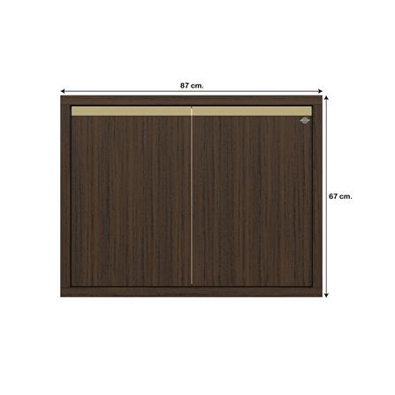 บานซิงค์คู่เรียบ JUPITER JUVENTAS 87x67 ซม. สี DARK TEAK_6