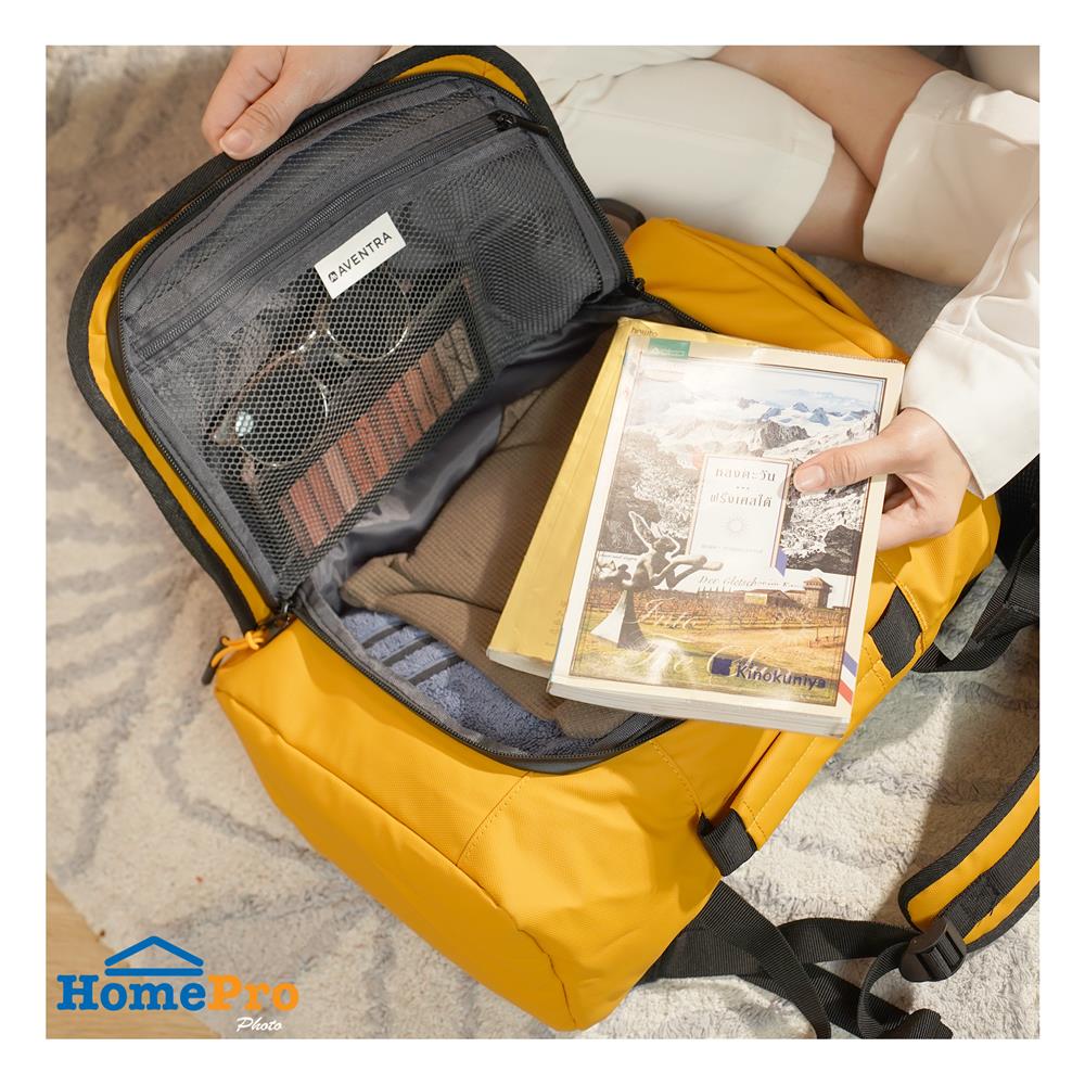 กระเป๋าเดินทางพร้อมสายสะพาย 20 นิ้ว AVENTRA ASPEN สีเหลือง
