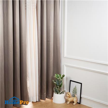 ผ้าม่าน EYELET HOME LIVING STYLE MEET UV 150X220 ซม. สีน้ำตาล_4