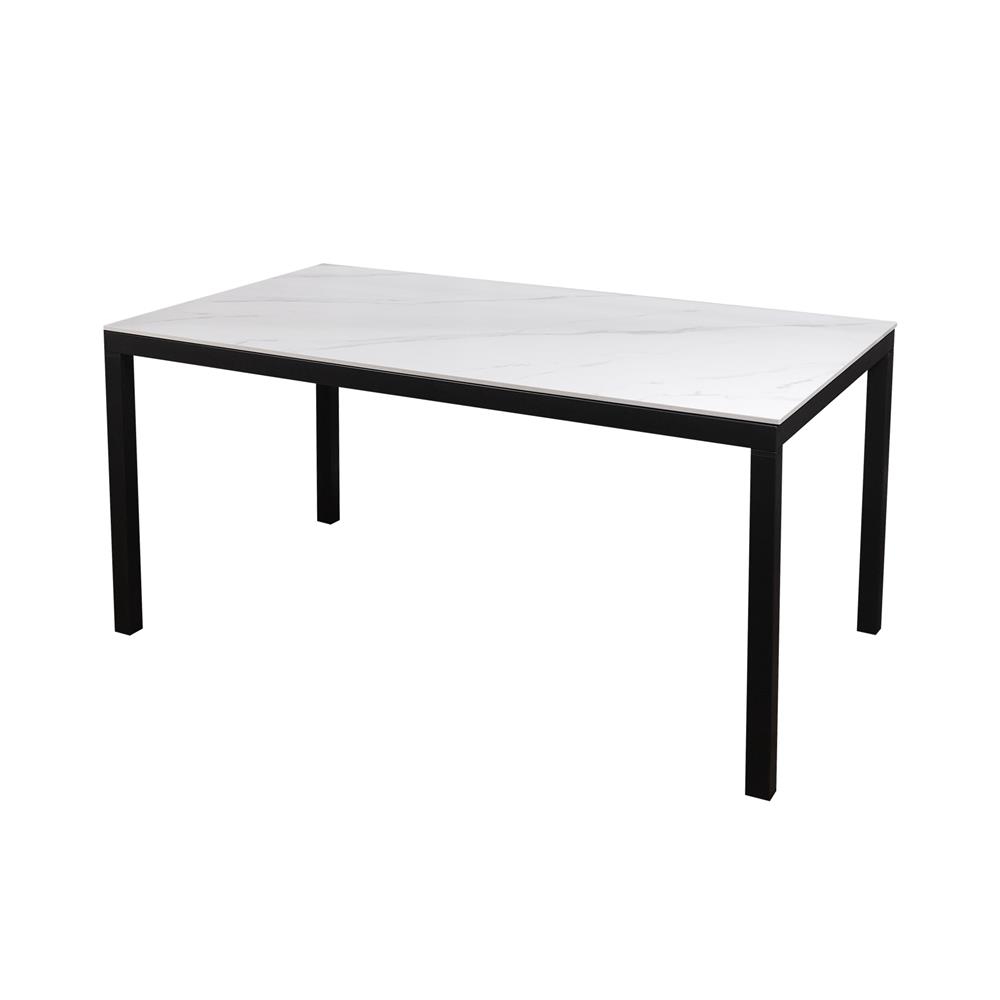 โต๊ะทานข้าว FURDINI VELINA 160 ซม. สีขาว/ดำ