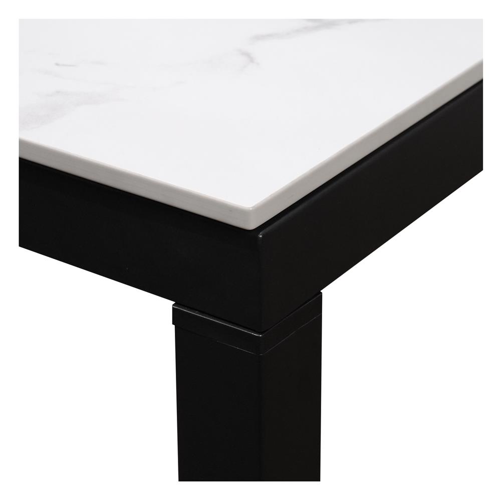 โต๊ะทานข้าว FURDINI VELINA 160 ซม. สีขาว/ดำ