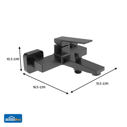 ก๊อกผสมอ่างอาบ MOYA PLUS 8003-4 สีดำ_1