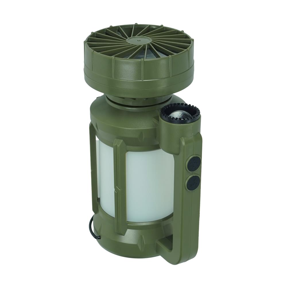 ไฟ LED แคมป์ปิ้งโซลาร์พร้อมพัดลม WORTH FL2525 160 ลูเมน DAYLIGHT