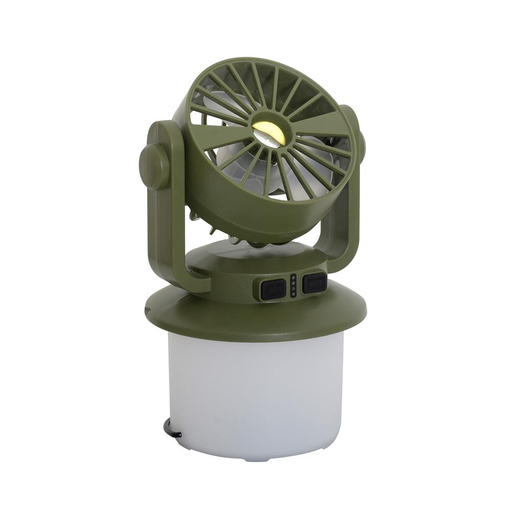 ไฟ LED แคมป์ปิ้งโซลาร์พร้อมพัดลม WORTH FL2526 190 ลูเมน DAYLIGHT