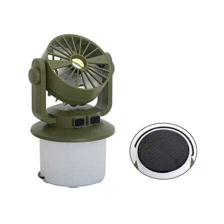 ไฟ LED แคมป์ปิ้งโซลาร์พร้อมพัดลม WORTH FL2526 190 ลูเมน DAYLIGHT_1