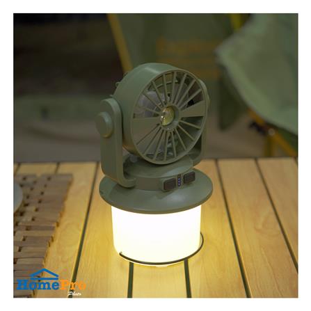 ไฟ LED แคมป์ปิ้งโซลาร์พร้อมพัดลม WORTH FL2526 190 ลูเมน DAYLIGHT_3