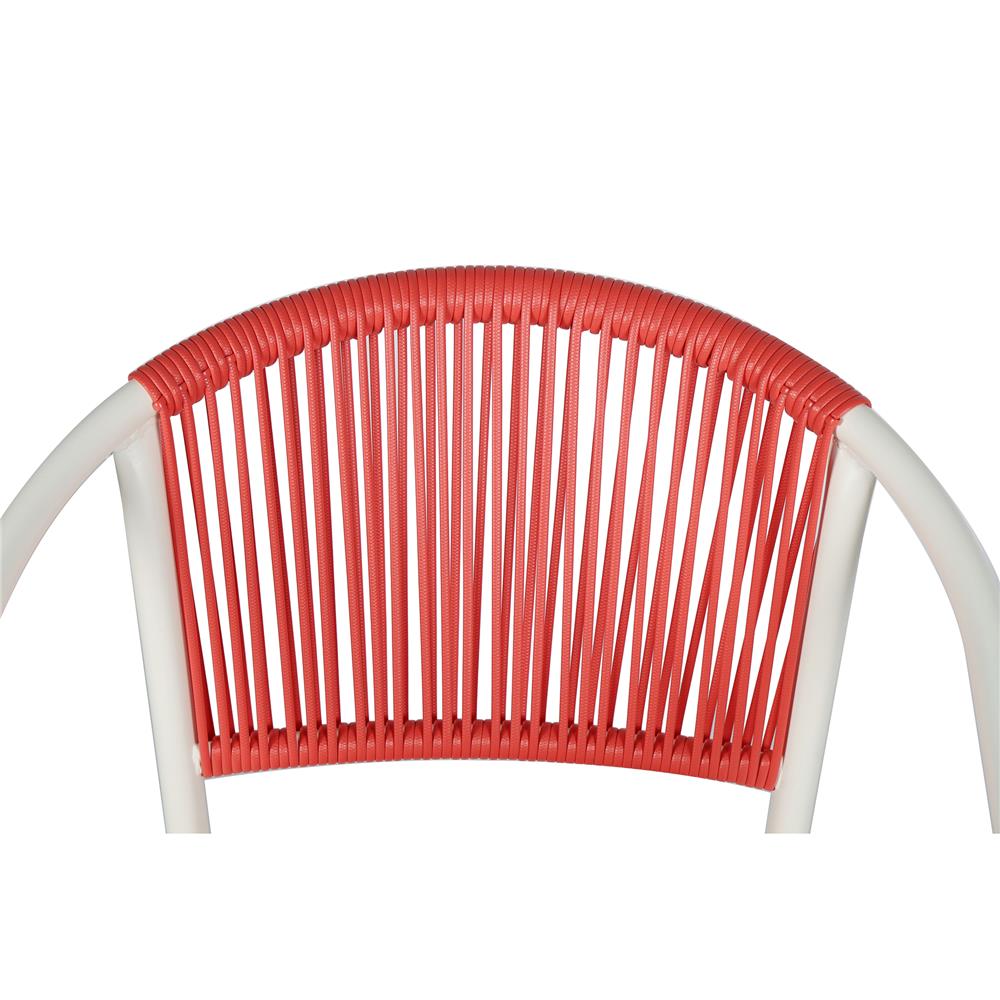 เก้าอี้หวายเทียม SPRING CLOUDY สีขาว/แดง