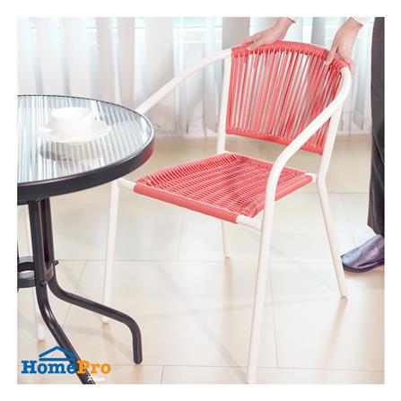 เก้าอี้หวายเทียม SPRING CLOUDY สีขาว/แดง_6