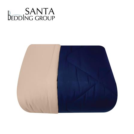 ผ้านวม SANTA BEDDING 100x90 นิ้ว สี BROWN/BLUE_0