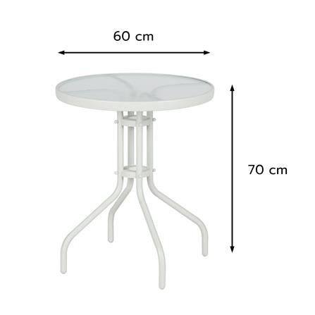 โต๊ะเหล็ก SPRING CLOUDY 60 ซม. สีขาว_6
