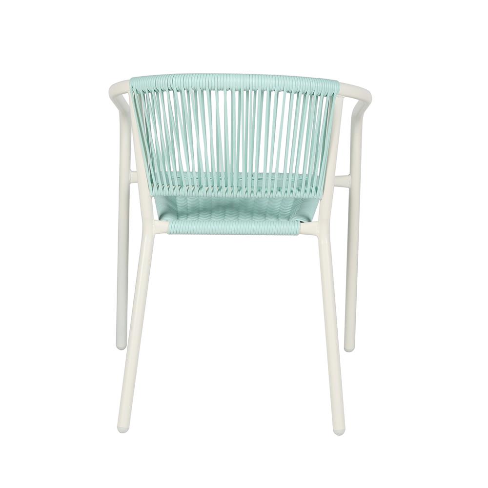 เก้าอี้หวายเทียม SPRING CLOUDY สีขาว/เขียว