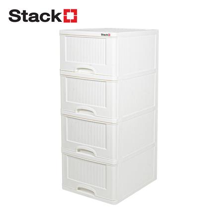 ตู้ลิ้นชัก 4 ชั้น STACKO HARU 41.8x50.9x101.7 ซม. สีขาว_1