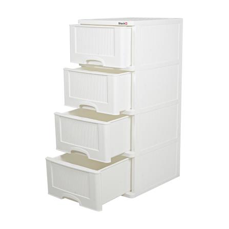 ตู้ลิ้นชัก 4 ชั้น STACKO HARU 41.8x50.9x101.7 ซม. สีขาว_3