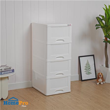 ตู้ลิ้นชัก 4 ชั้น STACKO HARU 41.8x50.9x101.7 ซม. สีขาว_5