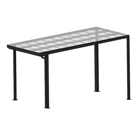 โรงจอดรถสำเร็จรูป หลังคาโพลีคาร์บอเนตแบบตัน ไม่มีร...