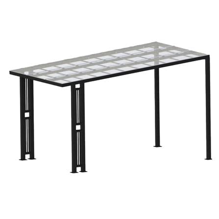 โรงจอดรถสำเร็จรูป หลังคาโพลีคาร์บอเนตแบบตัน ไม่มีรางน้ำฝน เสาตกแต่ง SUNSHIELD 3x5 เมตร สีใส_0