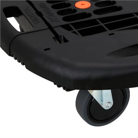 รถเข็นอเนกประสงค์พับได้ 4 ล้อ TRUSCO MPK-780 200 กก. สีดำ-ส้ม_4