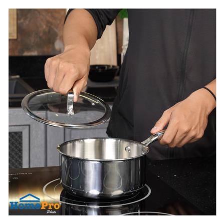 หม้อด้ามสเตนเลสพร้อมฝา 18 ซม. KECH BRAVE IH_5