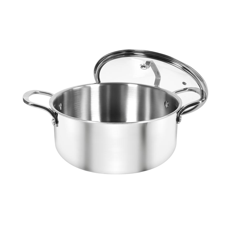 หม้อสเตนเลสพร้อมฝา 24 ซม. KECH BRAVE IH