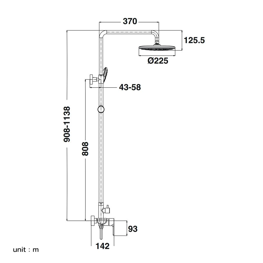 ฝักบัว RAIN SHOWER HAFELE 495.60.113