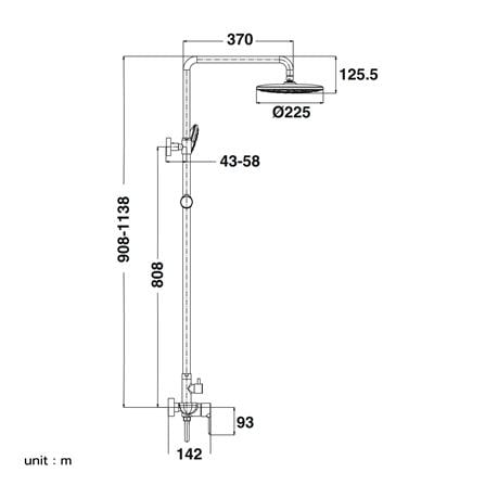 ฝักบัว RAIN SHOWER HAFELE 495.60.113_1