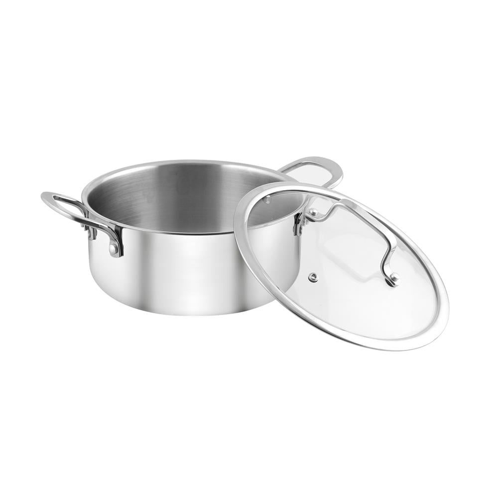 หม้อสเตนเลสพร้อมฝา 22 ซม. KECH BRAVE IH