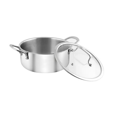 หม้อสเตนเลสพร้อมฝา 22 ซม. KECH BRAVE IH_1