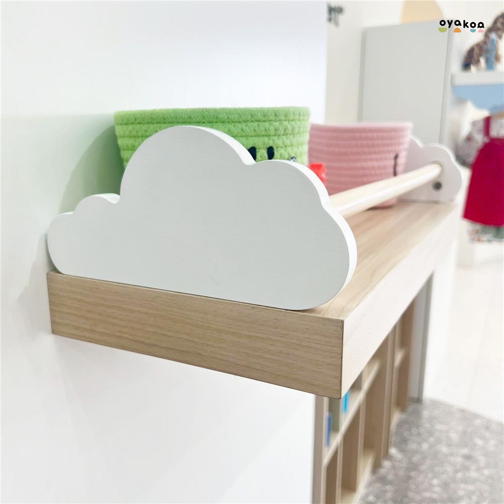 ชั้นแขวน OYAKOO MIA CLOUDY 60 ซม. สีขาว/โอ๊ค