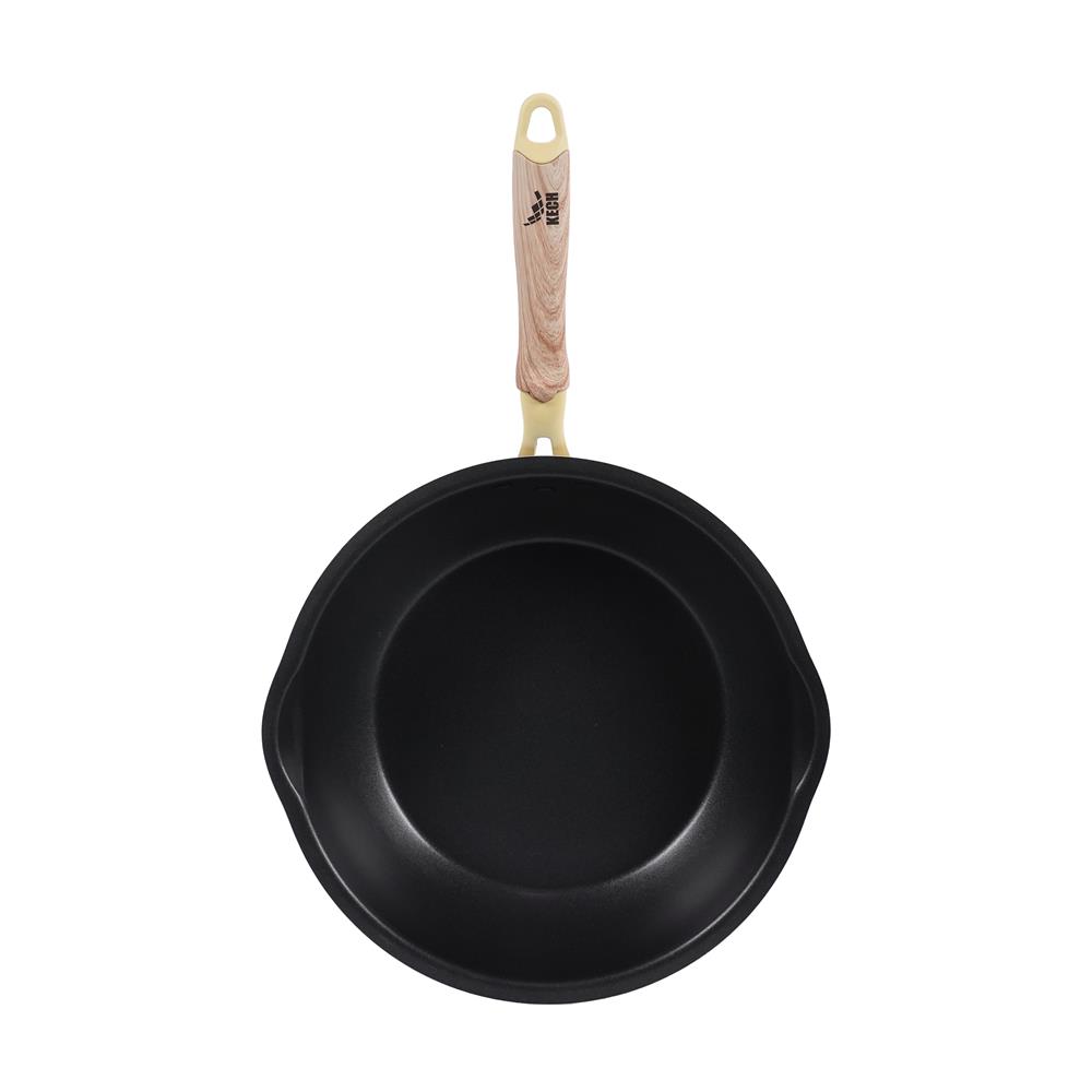 กระทะลึกพร้อมฝา 28 ซม. KECH ZIVA IH สีเหลือง