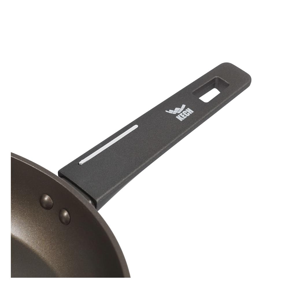 กระทะตื้น 28 ซม. KECH SABLE IH สีน้ำตาล