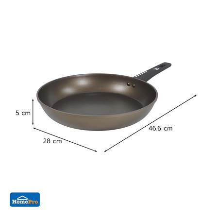 กระทะตื้น 28 ซม. KECH SABLE IH สีน้ำตาล_5