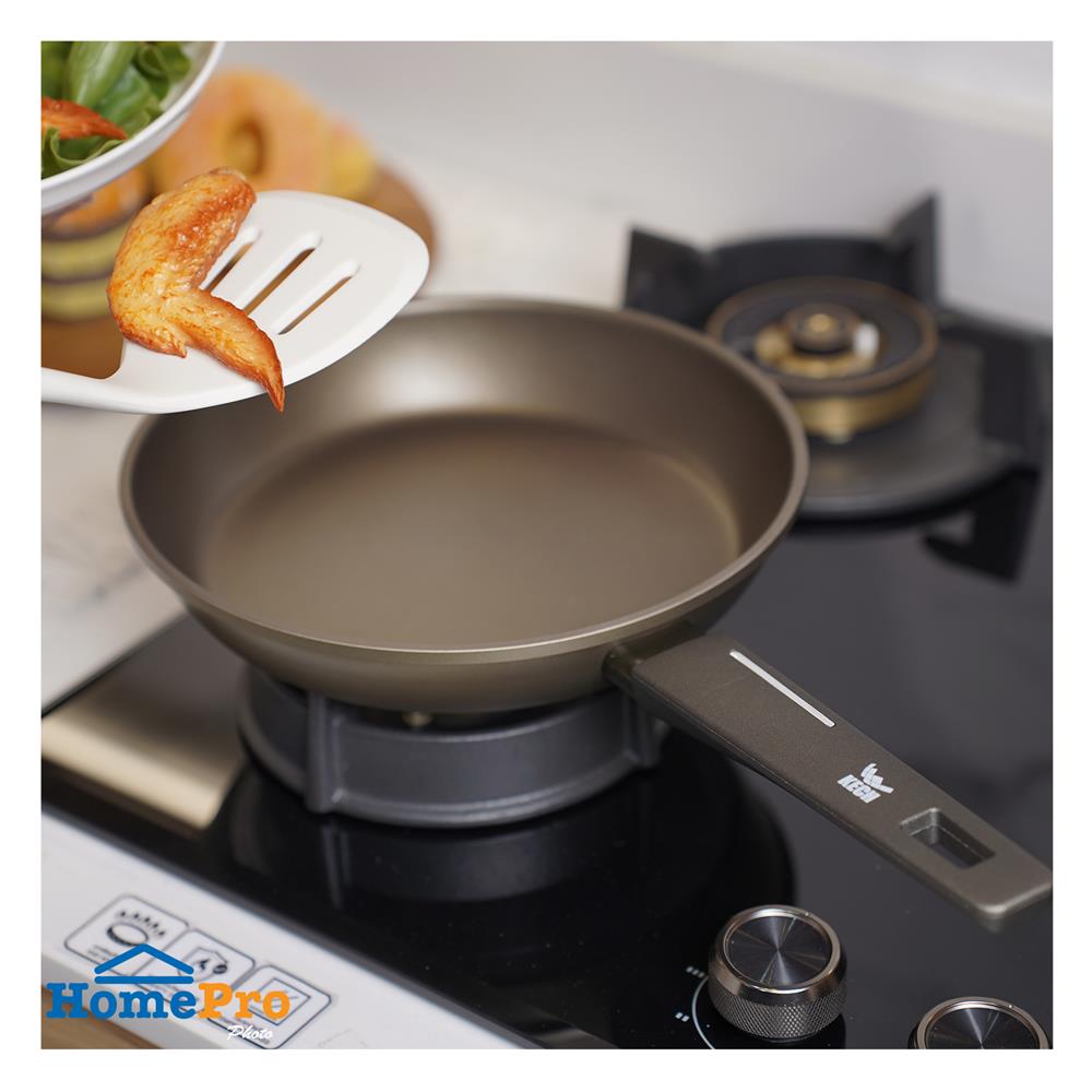 กระทะตื้น 24 ซม. KECH SABLE IH สีน้ำตาล