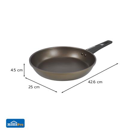 กระทะตื้น 24 ซม. KECH SABLE IH สีน้ำตาล_5