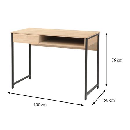 โต๊ะทำงานไม้ FURDINI PORTER 100 ซม. สี NATURAL_6