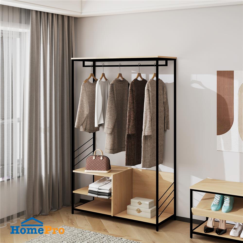 ตู้เสื้อผ้าบานโล่ง FURDINI PORTER 100 ซม. สี NATURAL