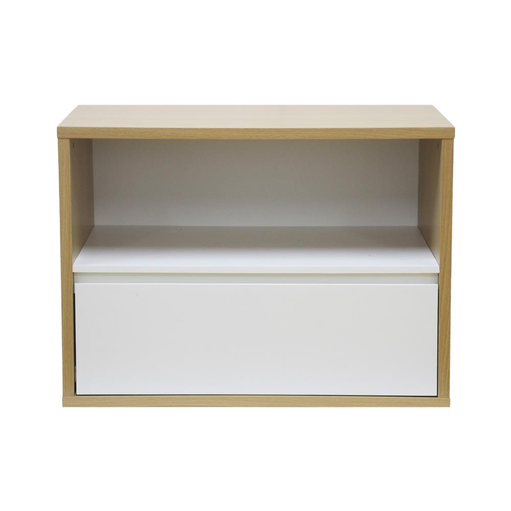 ชั้นวางของ 1 ช่อง 1 ลิ้นชัก FURDINI AOMI NT สี OAK/ขาว