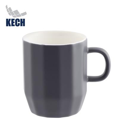 ถ้วยหู PORCELAIN 350 มล. KECH GRAZE สีเทา_0