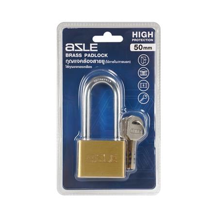 กุญแจลูกปืน AZLE PL5001BR 50 มม. สีทองเหลือง_3