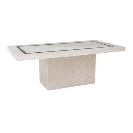โต๊ะทานข้าว SB FURNITURE FLATTINUM 19090849 240 ซม. สีครีม_2