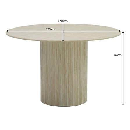โต๊ะทานข้าว SB FURNITURE HASH BROWN 19235556 120 ซม. สีครีม_3
