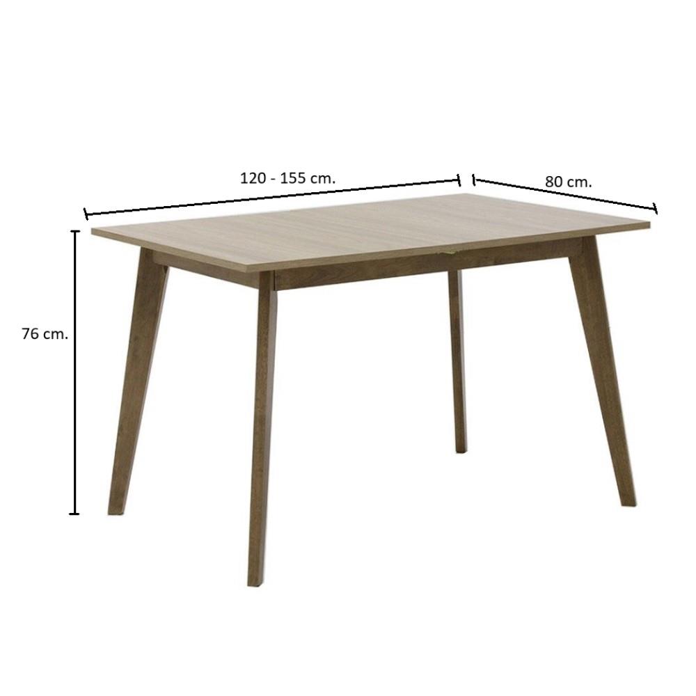 โต๊ะทานข้าว SB FURNITURE YAKIRA 19210400 120 ซม. สีน้ำตาล