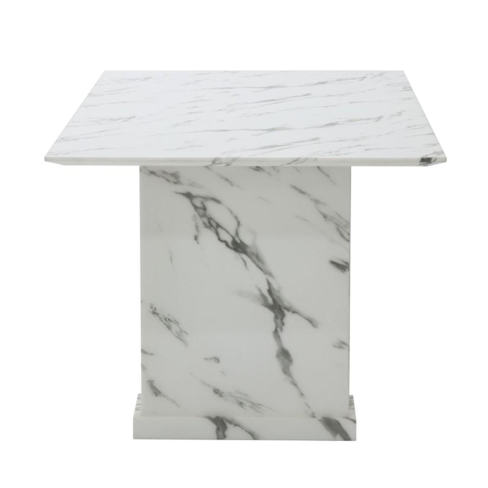 โต๊ะทานข้าว SB FURNITURE BASHA 19237033 160 ซม. สีขาว