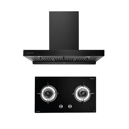 เตาฝัง+เครื่องดูดควัน LUCKY FLAME LGS9122+RG971T(B)_0