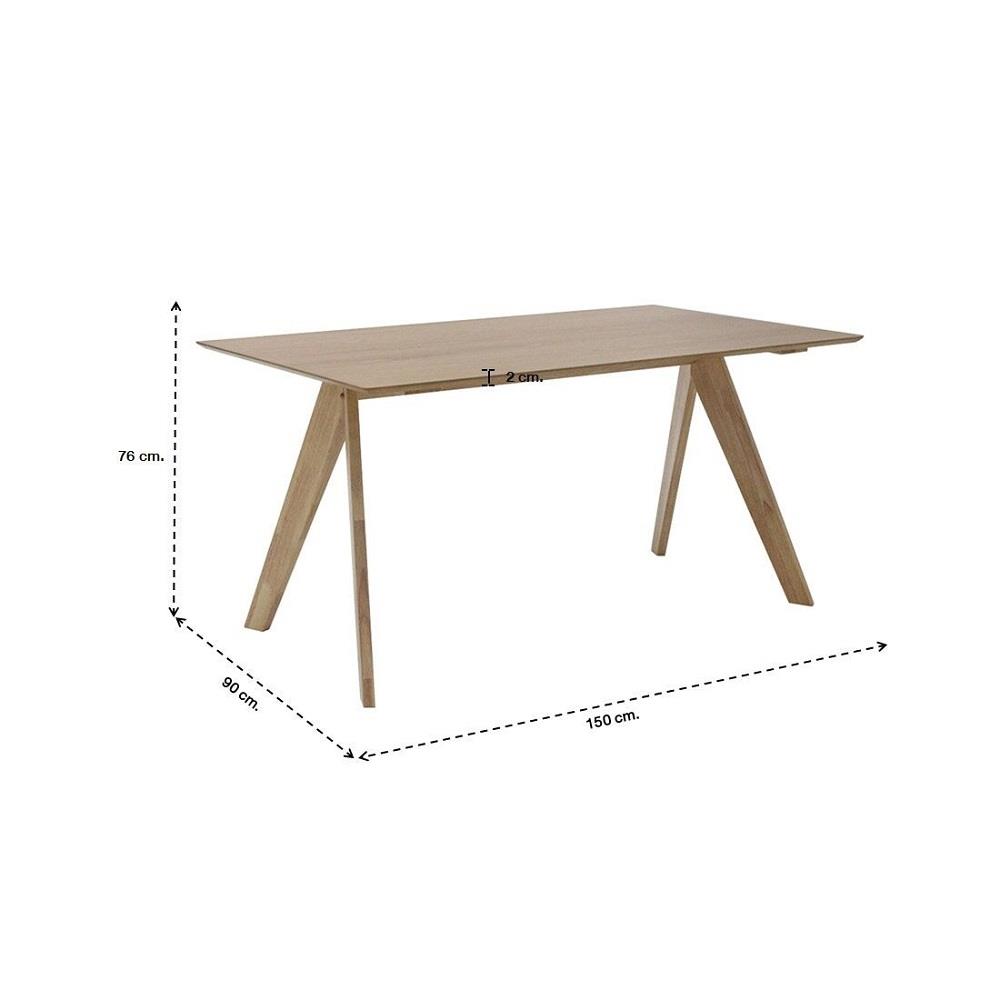 โต๊ะอาหาร SB FURNITURE WOGATA 19214102 150 ซม. สีน้ำตาล